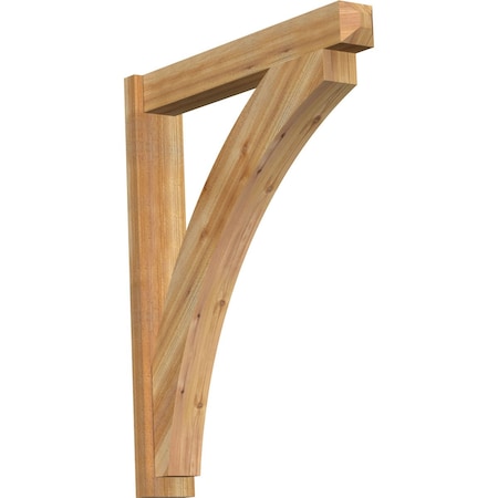 Ekena Millwork Thorton Craftsman Rough Sawn Outlooker, Western Red Cedar, 6"W x 36"D x 44"H OUT06X36X44THR04RWR